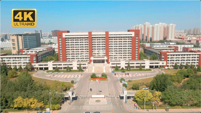 原创4k天津城建大学航拍
