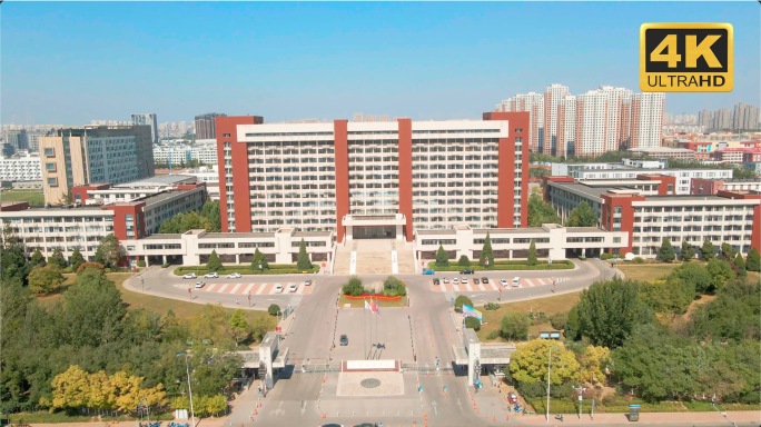 原创4k天津城建大学航拍