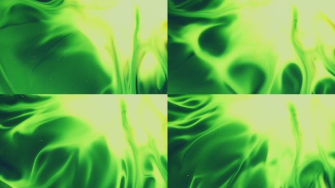 抽象绿色流体运动光晕散开流体