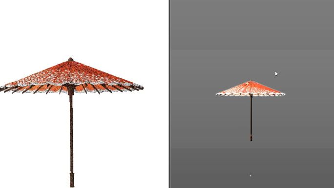 伞3d模型