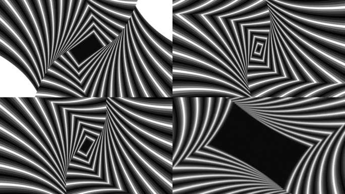 抽象概念黑白几何转场素材