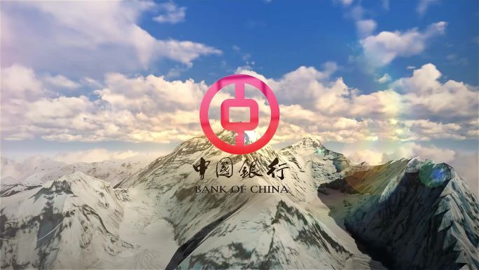 大气白云蓝天山峰高山logo（无插件）