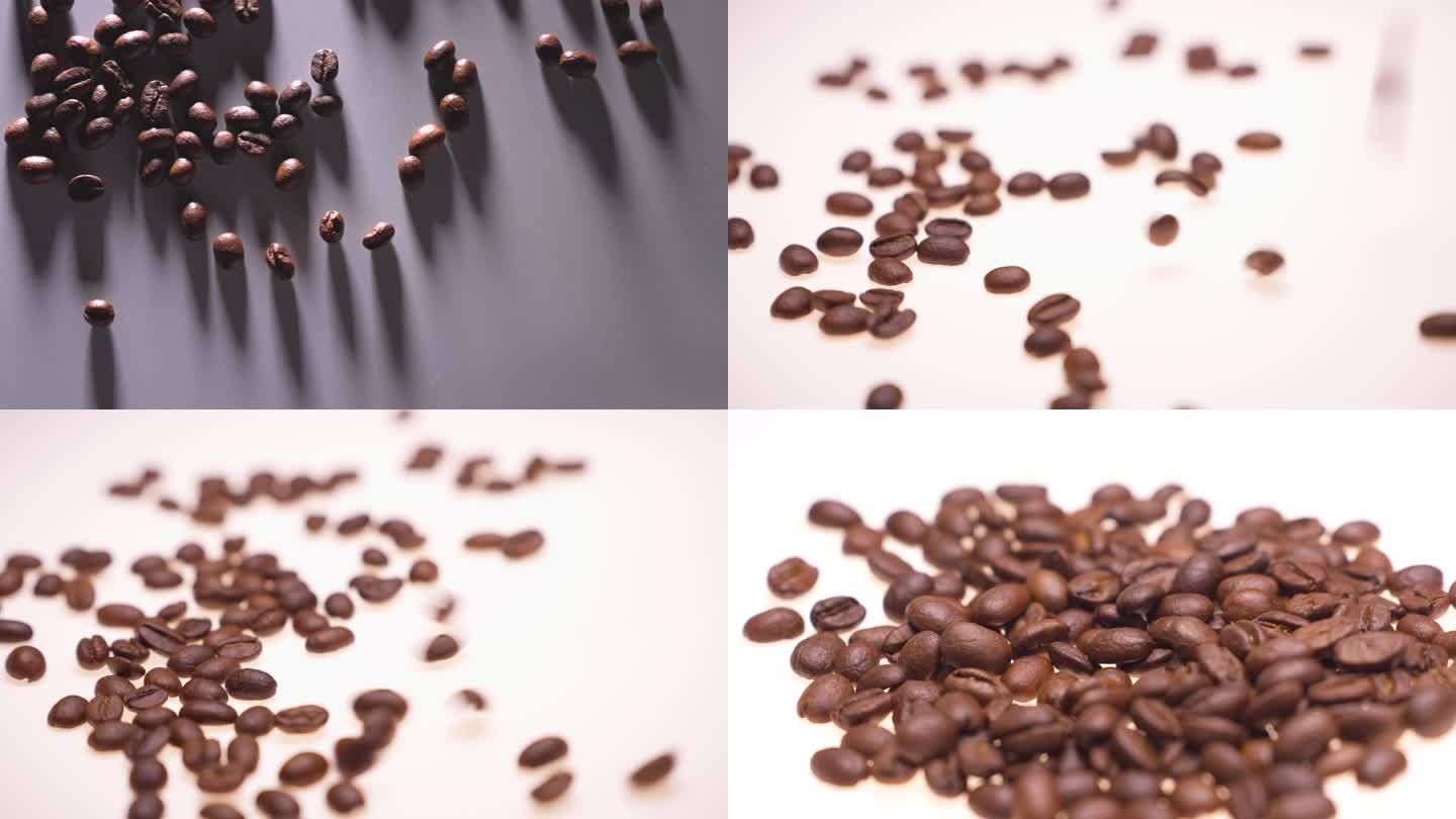 咖啡豆4K光影