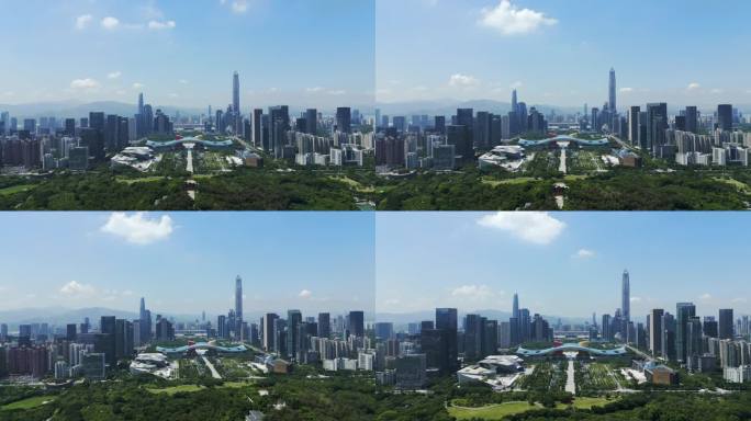 深圳城市大景中轴线航拍