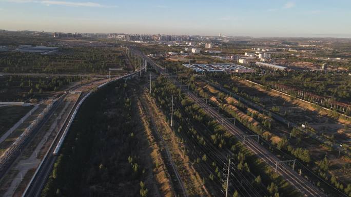 毛乌素沙漠铁路