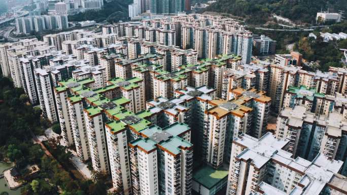 香港高密度居住高层住宅城市环境城市景观
