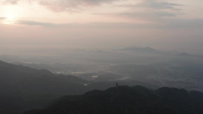 湖南衡阳南岳衡山航拍