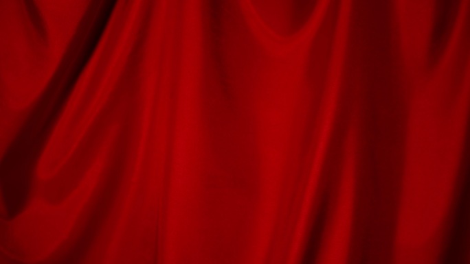 红色缎子丝绸流动丝带绸布包装