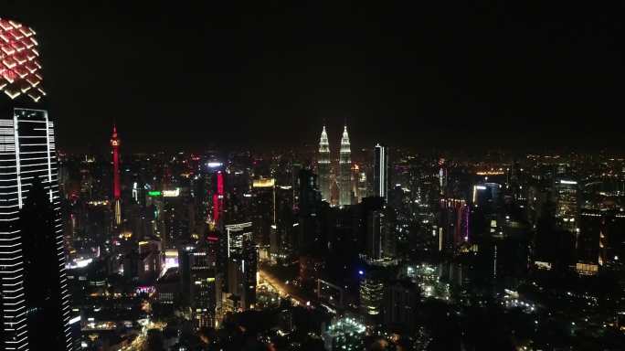 马来西亚吉隆坡标志塔夜景