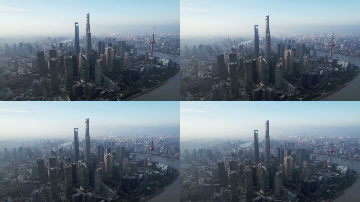 上海天际线最高三件套天际线航拍