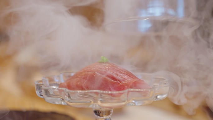 寿司日本美食高级美食液氮