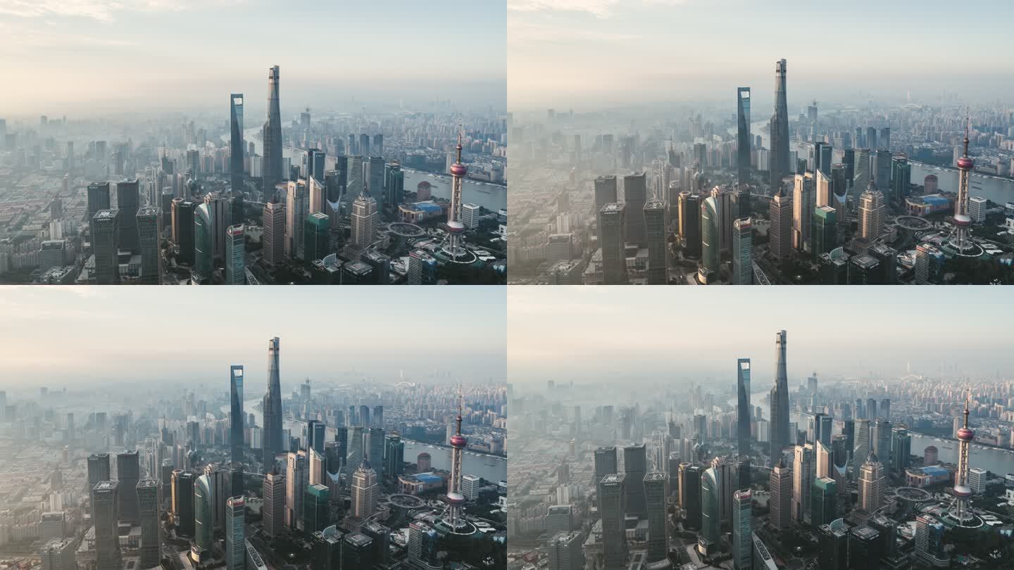 上海天际线T/L TD鸟瞰图