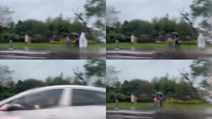 下雨天街上的路人01