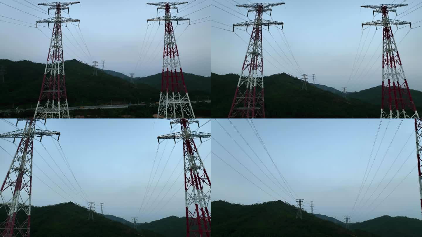 粵澳特高压输电线 特高电塔
