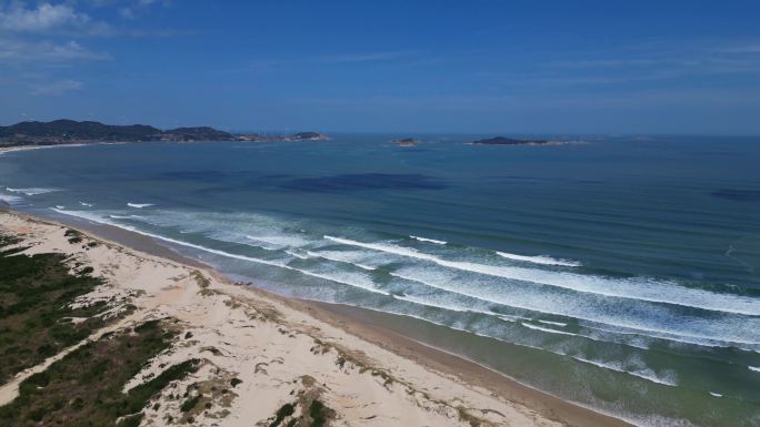 平潭海岛沙滩情侣海边游4k