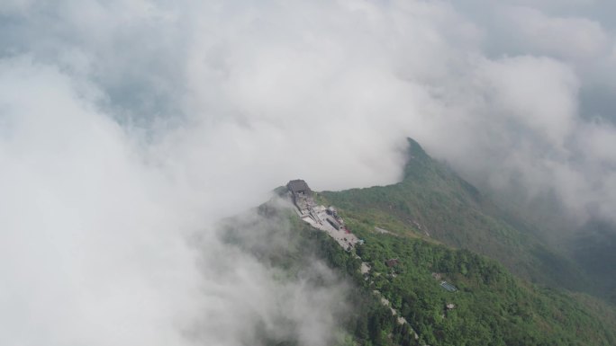 湖南衡阳南岳衡山航拍