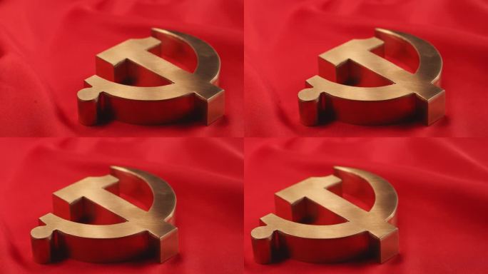鲜艳的红旗中国共产党党徽