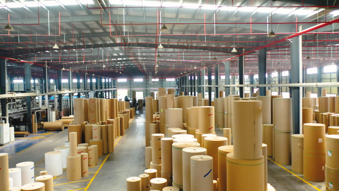 纸业工厂-智能数字化瓦楞纸板生产车间