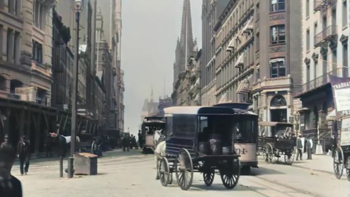 19世纪的美国街道
