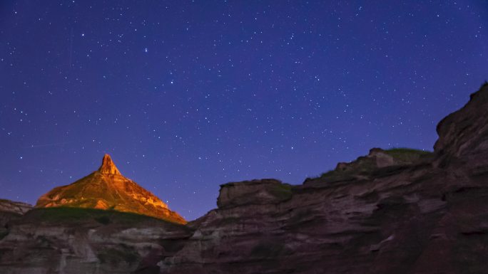 砒砂岩星空延时