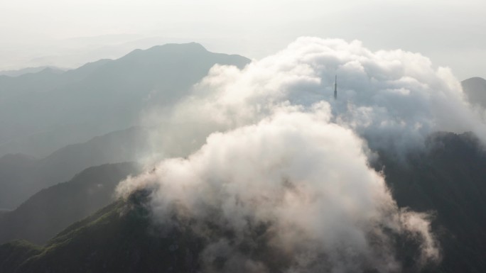 湖南衡阳南岳衡山航拍