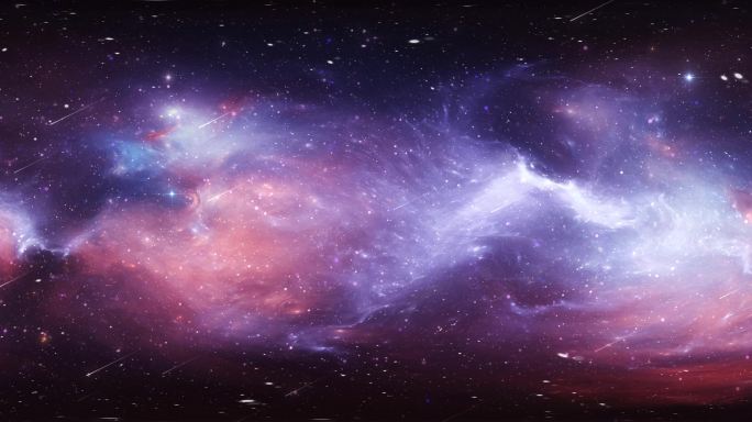 紫色银河星空