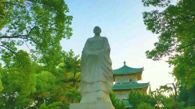 7-15 武汉东湖行吟阁屈原雕像