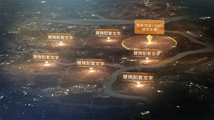 原创金色区位地图