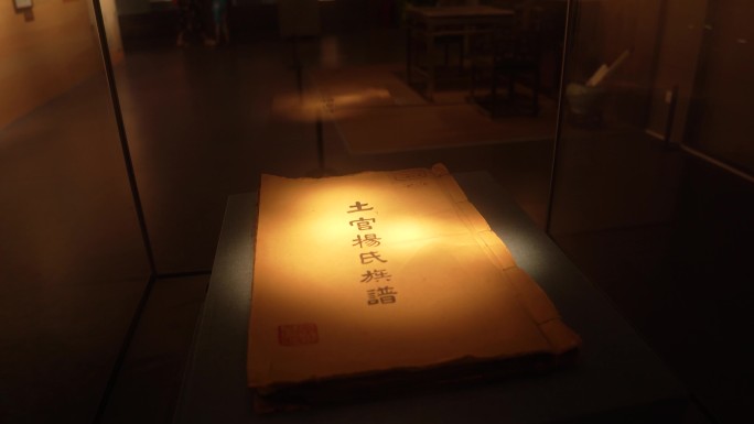 土官杨氏族谱古董文物展览