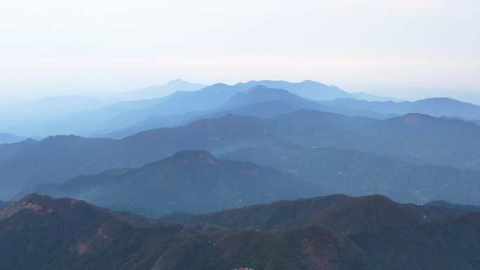 南岳衡山祝融峰观日台航拍