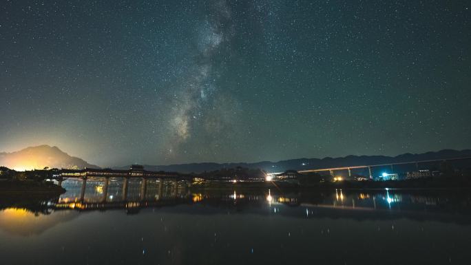 濯水古镇星空延时