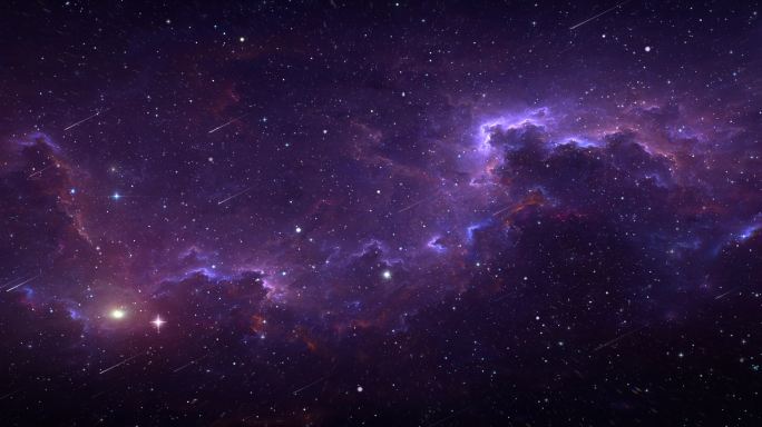紫色银河星空循环