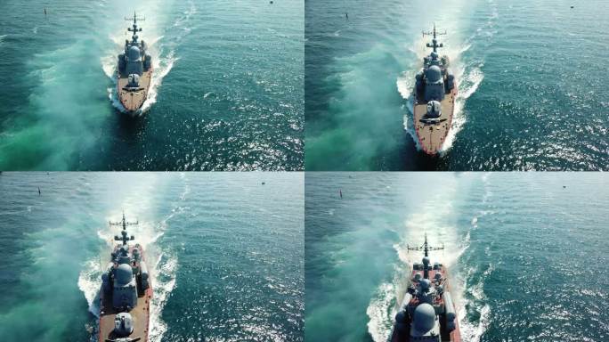 鸟瞰图-导弹艇海军战舰军事科技大国重器