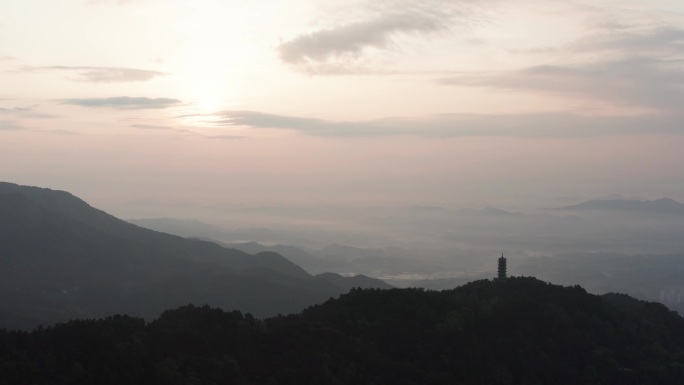 湖南衡阳南岳衡山航拍