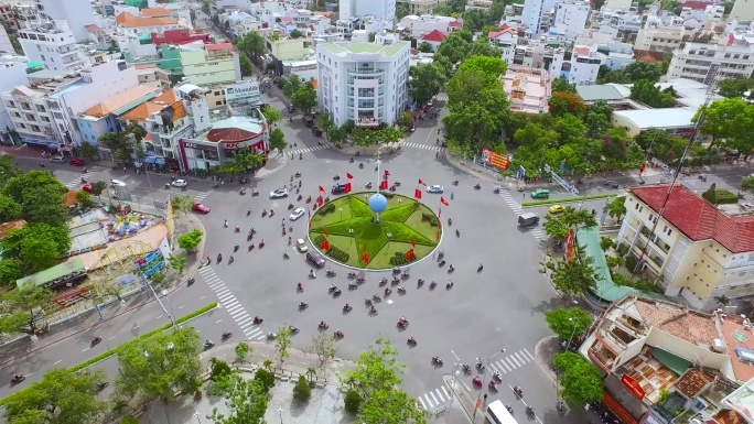 越南Khanh Hoa省Nha Trang六路十字路口