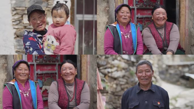 4k藏族微笑笑脸 少数民族笑容