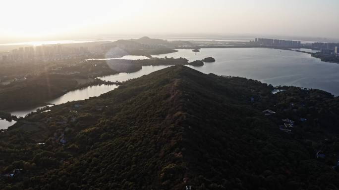 岳阳龙山景区航拍