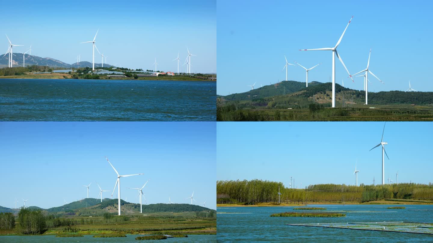 水土治理水库管理风力发电机组
