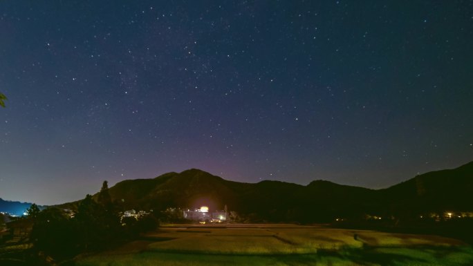 稻田星空