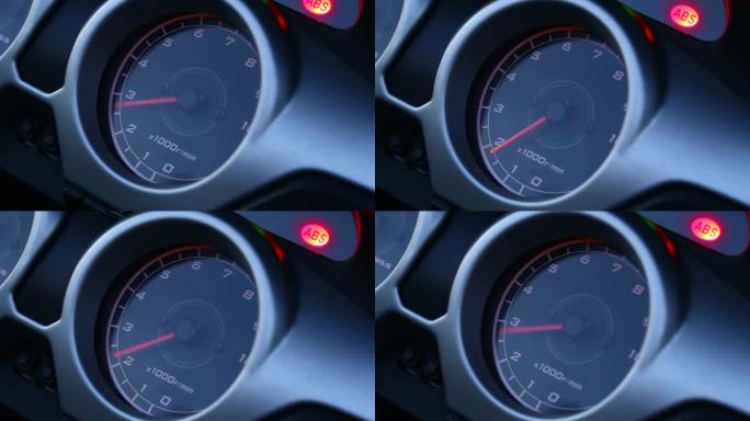 高速运动自行车的特写箭头速度表。库存视频土耳其，速度，汽车，速度表，摩托车