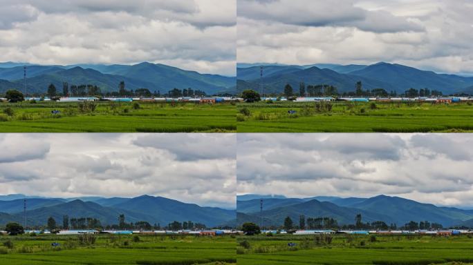 稻田 珲春市 田野 村落