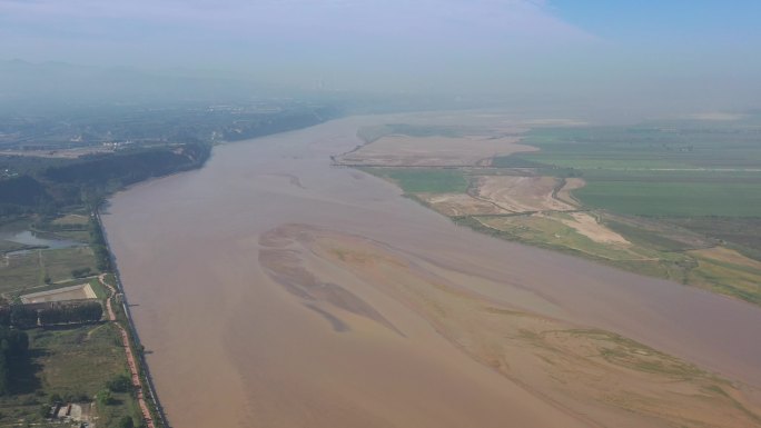 河南郑州荥阳城市地标风景名胜航拍