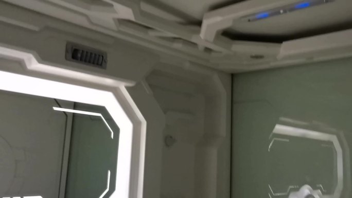胶囊酒店机场太空舱科技感小空间空镜头