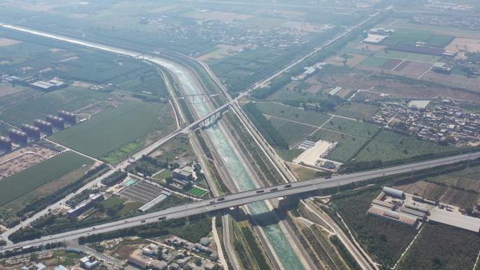 河南郑州荥阳城市地标风景名胜航拍