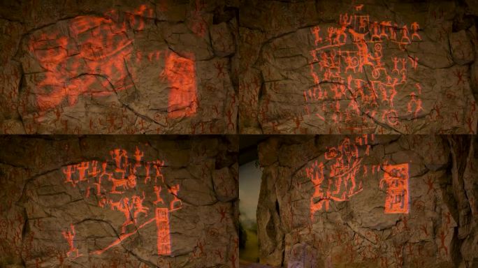 广西左江岩画壁画古代遗迹考古动态岩壁文物