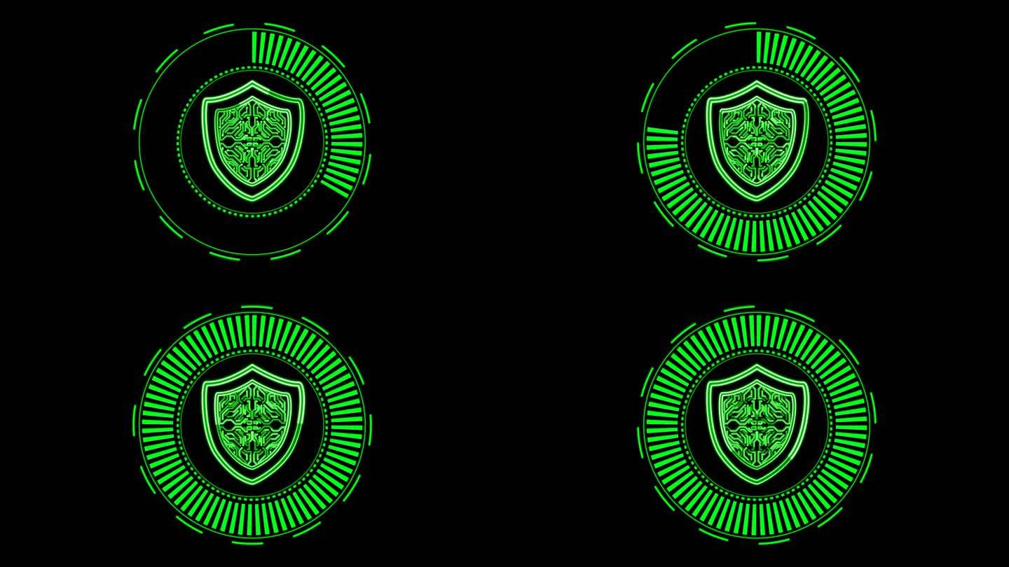 4K高科技防护罩加密通道视频绿色1