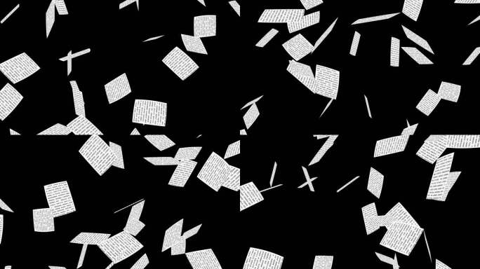 纸张飘落AE模板