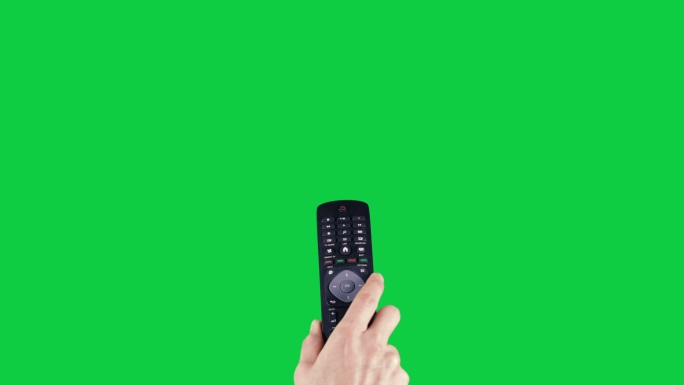 Chroma键绿色屏幕上的遥控器