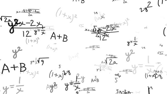 背景为绿色屏幕上的飞行公式和方程式