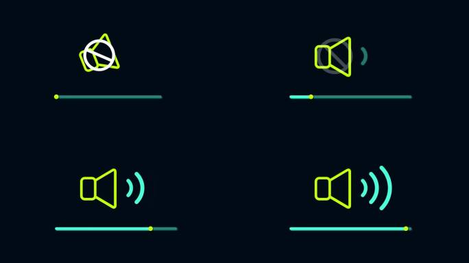 播放动画音频动态符号显示屏符号